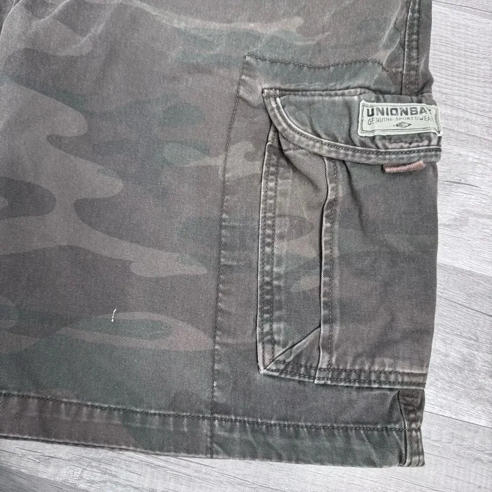 Unionbay Camo Cargo Shorts Men’s Size 38 Utility Streetwear